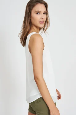 Hot Indy Top in White Tops|Workwear
