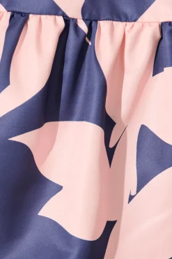 Outlet Janae Shirt Dress In Blue with Blush Print Dresses|Party