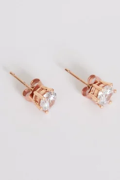 Hot Jasmine Stud Diamante Earrings In Gold Jewellery|Hens Night