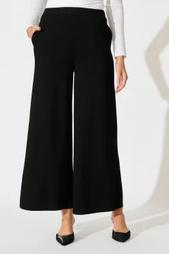Clearance Jeannette Pant in Black Bottoms