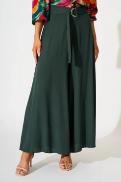 Fashion Jewel Mist Pant in Emerald Bottoms|Pants