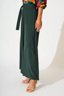 Fashion Jewel Mist Pant in Emerald Bottoms|Pants