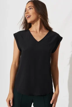 New Jina Top In Black Tops|Workwear