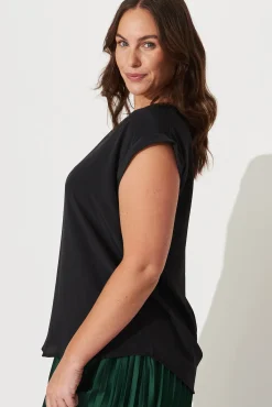 New Jina Top In Black Tops|Workwear