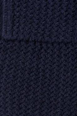 Outlet Jodi Knit Cardigan in Navy Wool Blend Knitwear|Knitwear
