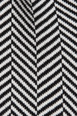 Online Jora Knit Hood Cardigan In Black With Herringbone Wool Blend Knitwear|Knitwear