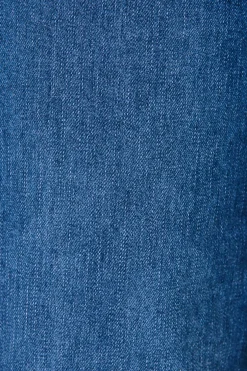 Outlet Juan High Rise Wide Leg Jean In Dark Blue Denim Bottoms|Denim