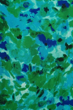 Clearance Kiss Me Halter Neck Maxi Dress In Green Watercolour Print Dresses|Cocktail