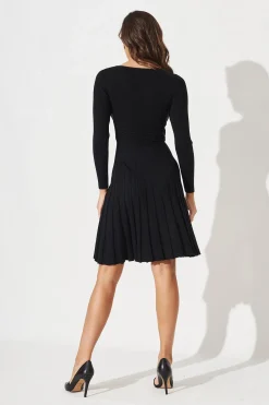 Sale Koby Knit Dress In Black Dresses|Knitwear