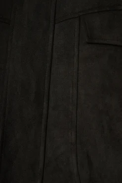 Outlet Laney Jacket in Black Suedette Outerwear|Outerwear