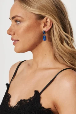 New Lanier Drop Earrings In Navy Jewellery|Engagement Party