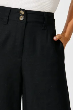 New Legacy Pant in Black Linen Blend Bottoms|Pants