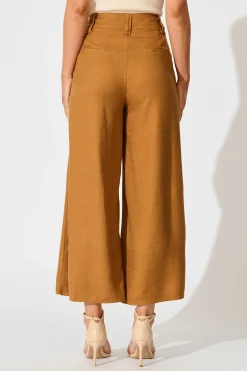 Fashion Legacy Pant in Brown Linen Blend Bottoms|Pants