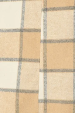 Outlet Lexington Coat in in Beige Check Outerwear|Outerwear