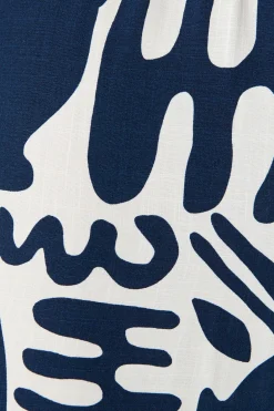 Fashion Limelight Jumpsuit in Navy with White Print Playsuits & Jumpsuits|Jumpsuits & Playsuits