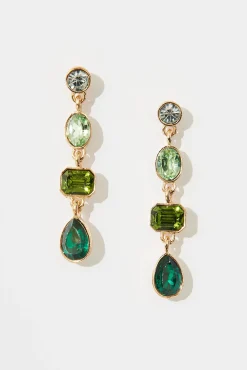 Fashion Lisa Drop Earrings In Multi Emerald Jewellery|Engagement Party