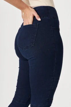 Online Little Lies High Rise Skinny Jegging In Dark Blue Denim Bottoms|Pants