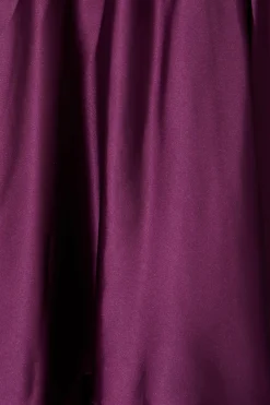 Outlet Loulou Maxi Dress in Plum Satin Dresses|Party