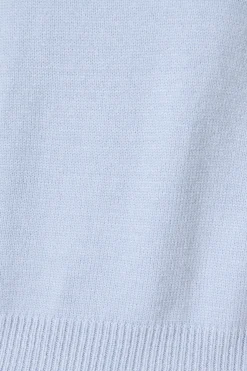 New Love language Knit in Blue Wool Blend Knitwear|Knitwear