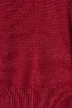 Outlet Love language Knit in Wine Wool Blend Knitwear|Knitwear