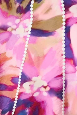 Hot Lovingly Maxi Shirt Dress in Plum Multi Watercolour Dresses|Party