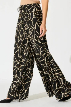 Clearance Lucia Pant In Black Geometric Print Bottoms