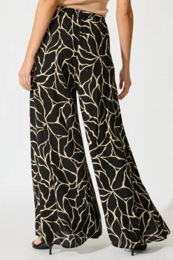 Clearance Lucia Pant In Black Geometric Print Bottoms