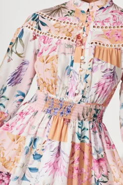 Sale Lyn Midi Dress In Rust Patch Floral Dresses|Casual