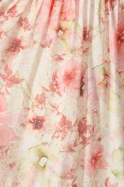 New Mackenzie Maxi Shirt Dress in Blush Floral Dresses|Party