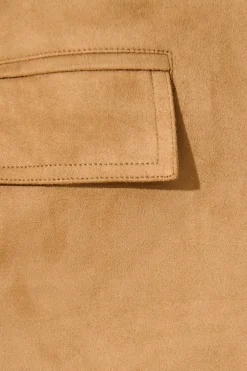 New Main Character Blazer in Camel Suedette Outerwear|Outerwear