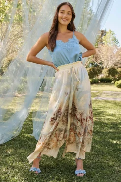 Discount Manthis Cami Top In Pale Blue Satin Tops|Party & Occasion