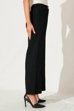 Fashion Mantra Pant In Black Bottoms|Pants