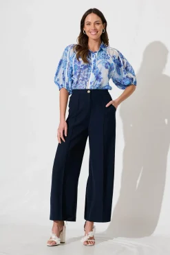 Clearance Mantra Pant In Navy Bottoms|Pants