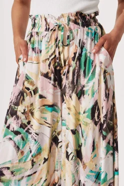 New Mariah Pant In Multi Brushstroke Print Bottoms|Pants