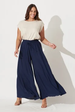 Clearance Mariah Pant In Navy Bottoms
