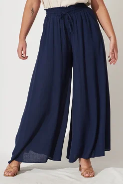 Clearance Mariah Pant In Navy Bottoms