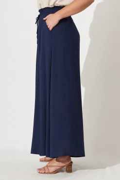 Clearance Mariah Pant In Navy Bottoms