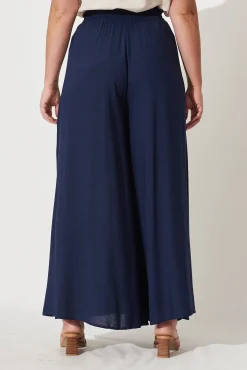Clearance Mariah Pant In Navy Bottoms