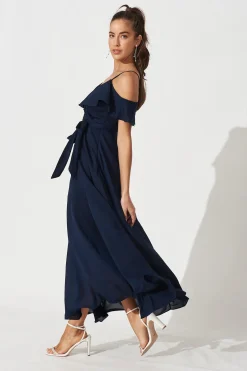 Hot Marit Maxi Dress In Navy Dresses|Formal