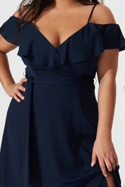 Hot Marit Maxi Dress In Navy Dresses|Formal
