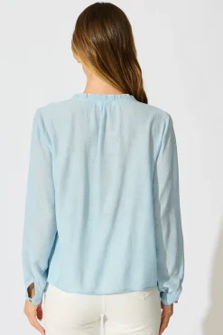 Outlet Marlowe Top in Blue Tops|Workwear