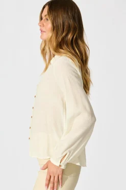 Hot Marlowe Top in Cream Tops|Workwear