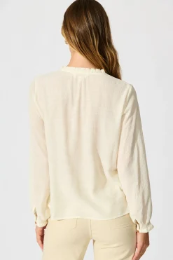 Hot Marlowe Top in Cream Tops|Workwear