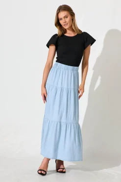 Discount Marsha Top In Black Cotton Tops|Casual