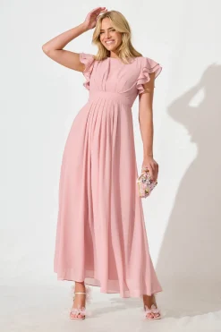 Sale Marvellous Maxi Dress In Blush Dresses|Formal