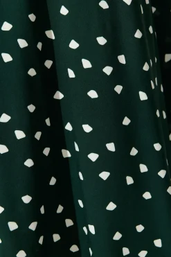 Best Meadowfall Midi Shirt Dress in Emerald with White Speckle Dresses|Casual