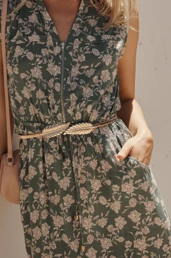 Clearance Melissa Leaf Stretch Belt In Gold Belts|Wedding Guest