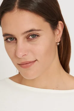 Best Memu Earrings In Rose Gold With Drop Star Jewellery|Hens Night