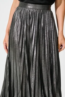 Online Milani Maxi Pleat Skirt in Silver Bottoms|Skirts & Shorts