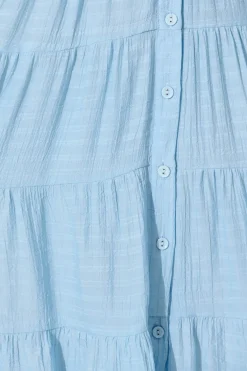 Outlet Modica Midi Dress In Pale Blue Dresses|Casual